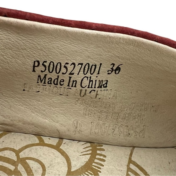 FLY LONDON Yury Peep Toe Orange perforated Suede Wedge Sandal Size 36/6 - Picture 6 of 8